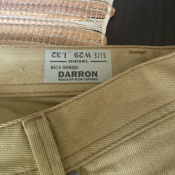NWT Diesel jeans golden color size 29/32 lots of details - Picture 4 of 7